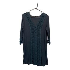 Club Z Collection Boho Cover Up Gauze Shirt Top Cottage Indie Festival Hippie S